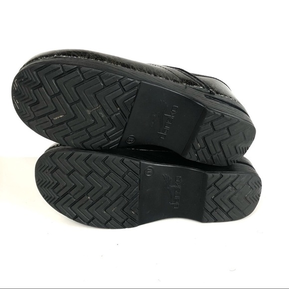 Dansko Nurses Clogs Black and Silver Scribbles Sz 37/7 - Picture 9 of 9